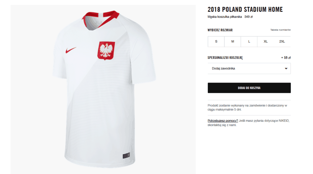 Koszulka reprezentacji Polski 2018 - Nike Stadium za 349 zł